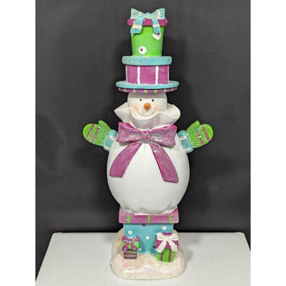Tii Collections X5561 Sm Resin Whimsy Snowman Figurine 10"